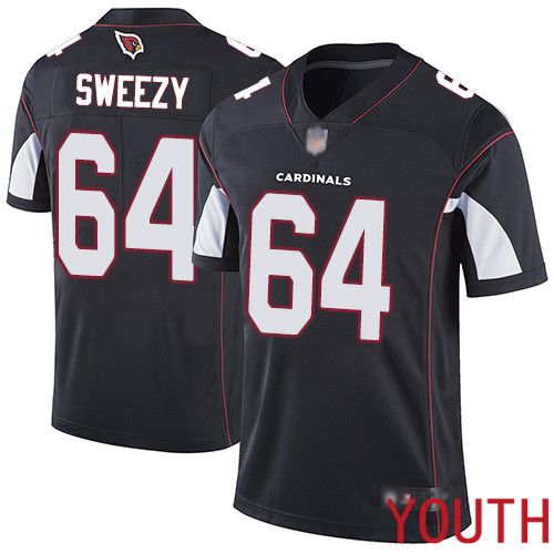 Arizona Cardinals Limited Black Youth J.R. Sweezy Alternate Jersey NFL Football #64 Vapor Untouchable->youth nfl jersey->Youth Jersey
